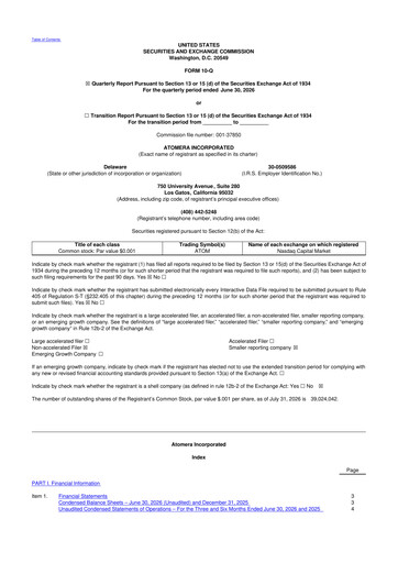 Thumbnail Atomera 10-Q Quarterly Report FY2026 