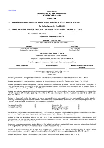 Vorschaubild GenFlat Holdings 10-K Jahresbericht 2026