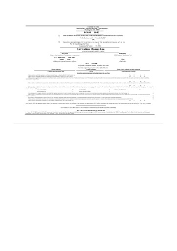 Thumbnail Invitation Homes
 10-K Annual Report 2023