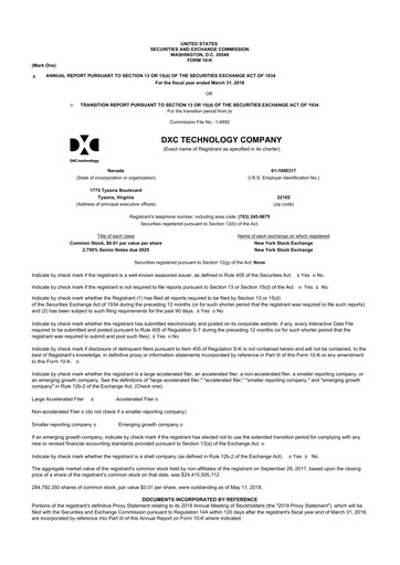 Vorschaubild DXC Technology
 10-K Jahresbericht 2018