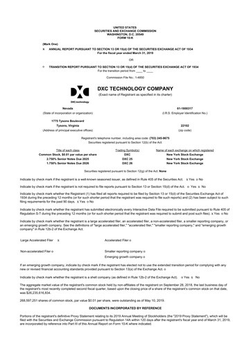 Vorschaubild DXC Technology
 10-K Jahresbericht 2019