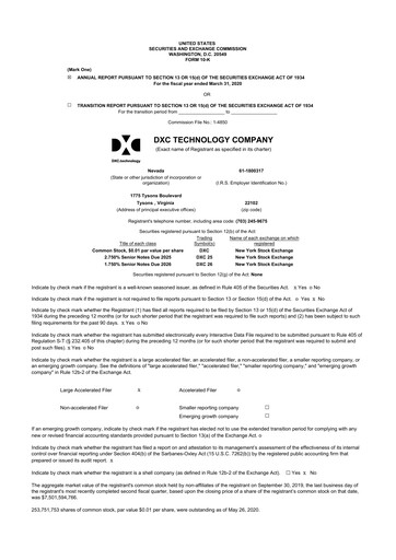 Vorschaubild DXC Technology
 10-K Jahresbericht 2020