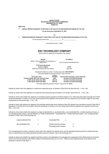 Vorschaubild DXC Technology
 10-K Jahresbericht 2021
