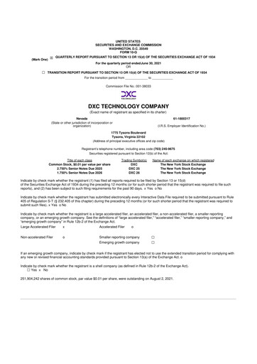 Miniature DXC Technology
 10-Q Rapport trimestriel 2022 
