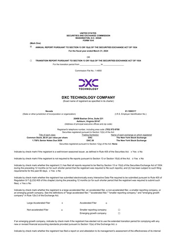 Vorschaubild DXC Technology
 10-K Jahresbericht 2024