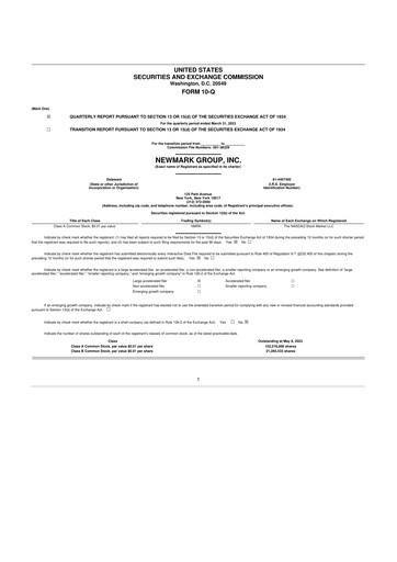 Thumbnail Newmark 10-Q Quarterly Report FY2023 