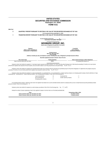 Thumbnail Newmark 10-Q Quarterly Report FY2024 