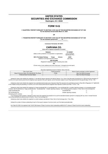 Vorschaubild Carvana 10-Q Quartalsbericht 2024 