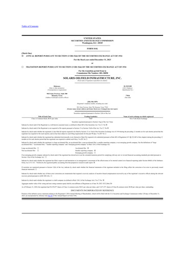 Thumbnail Solaris Energy Infrastructure 10-K Annual Report 2023