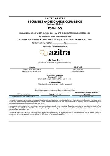Thumbnail Azitra 10-Q Quarterly Report FY 