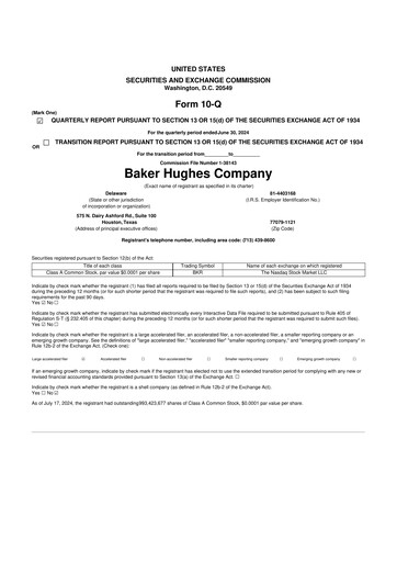 Thumbnail Baker Hughes
 10-Q Quarterly Report FY2024 
