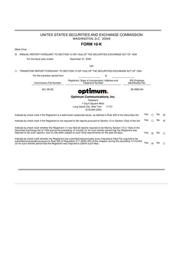 Thumbnail Altice USA
 10-K Annual Report 2025