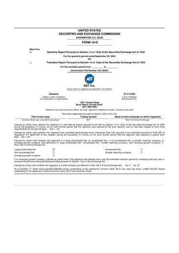 Thumbnail ADT 10-Q Quarterly Report FY2024 