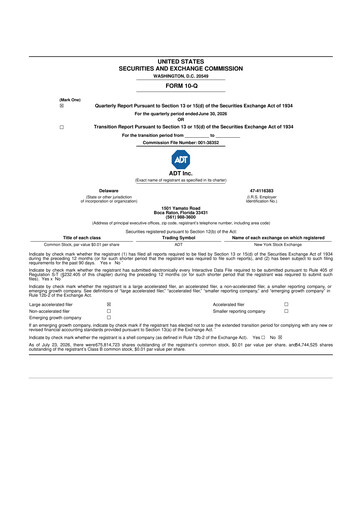 Thumbnail ADT 10-Q Quarterly Report FY2026 