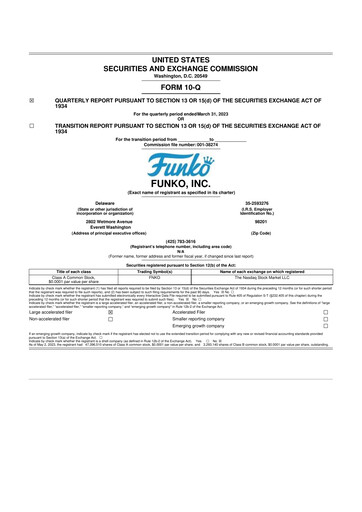 Thumbnail Funko
 10-Q Quarterly Report FY2023 
