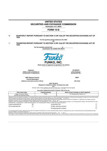 Thumbnail Funko
 10-Q Quarterly Report FY2023 