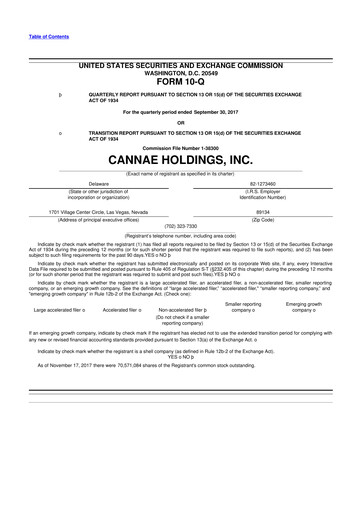 Thumbnail Cannae Holdings
 10-Q Quarterly Report FY2017 