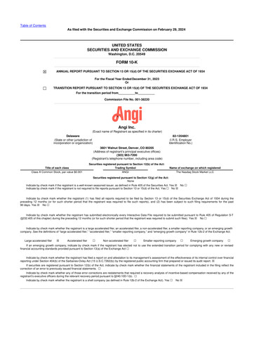 Thumbnail Angi Inc. 10-K Annual Report 2023