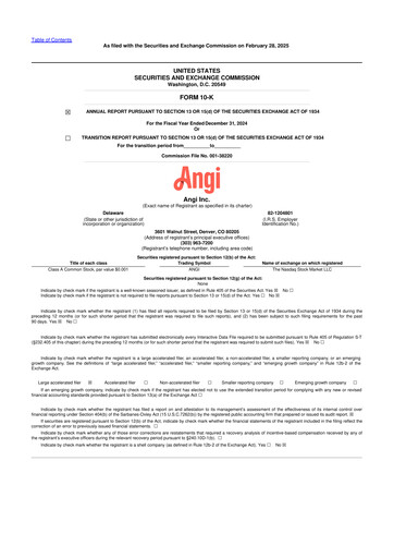 Thumbnail Angi Inc. 10-K Annual Report 2024