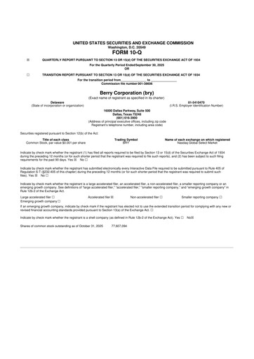 Thumbnail Berry Corporation 10-Q Quarterly Report FY2025 