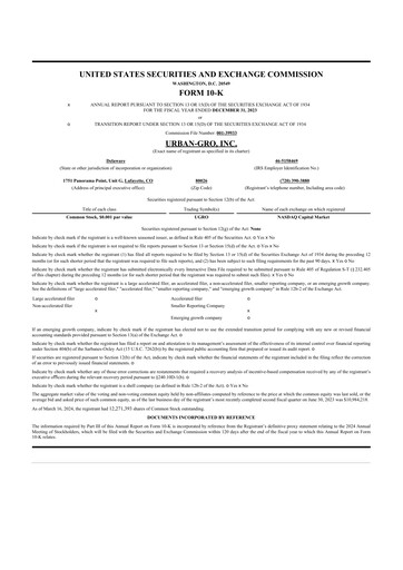 Vorschaubild Urban-gro
 10-K Jahresbericht 2023