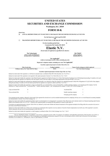 Thumbnail Elastic NV
 10-K Annual Report 2025