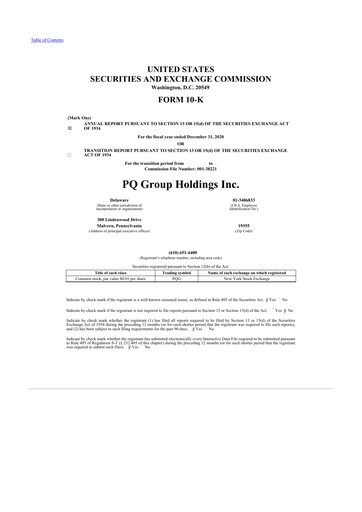 Thumbnail Ecovyst 10-K Annual Report 2020