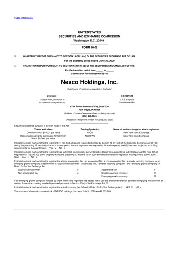 Thumbnail Custom Truck One Source 10-Q Quarterly Report FY2020 