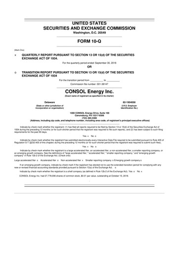 Miniature Core Natural Resources 10-Q Rapport trimestriel 2018 