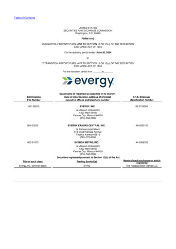 Thumbnail Evergy 10-Q Quarterly Report FY2024 