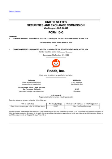 Thumbnail Reddit 10-Q Quarterly Report FY2025 