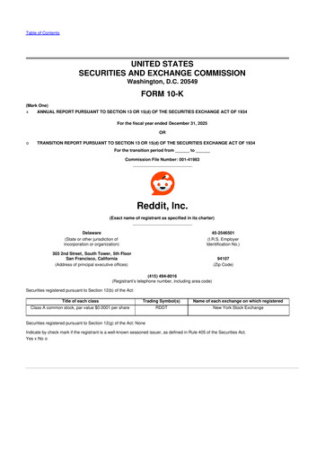 Thumbnail Reddit 10-K Annual Report 2025