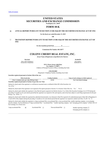 Thumbnail BrightSpire Capital 10-K Annual Report 2019