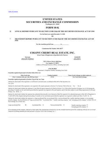 Thumbnail BrightSpire Capital 10-K Annual Report 2020