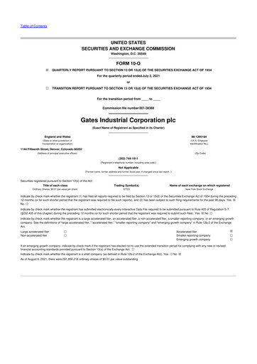 Miniature Gates Industrial Corp 10-Q Rapport trimestriel 2021 