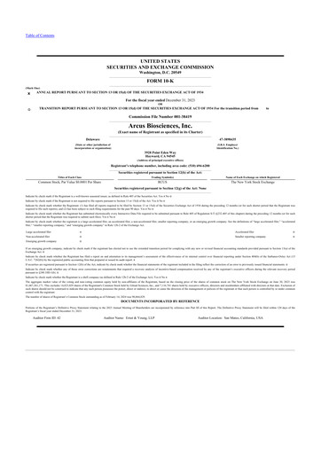 Thumbnail Arcus Biosciences
 10-K Annual Report 2023