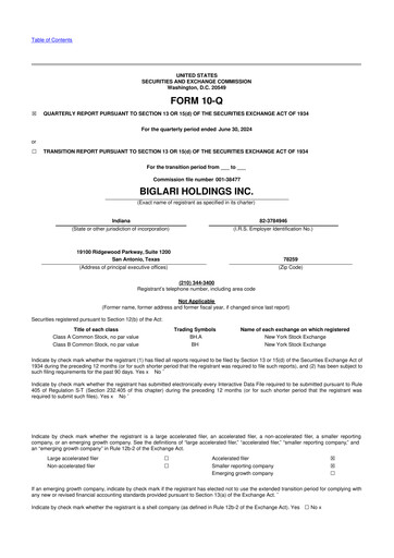 Thumbnail Biglari 10-Q Quarterly Report FY2024 