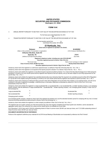 Thumbnail i3 Verticals 10-K Annual Report 2018