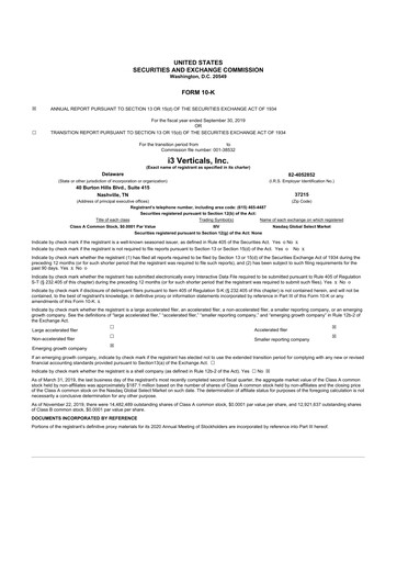 Thumbnail i3 Verticals 10-K Annual Report 2019