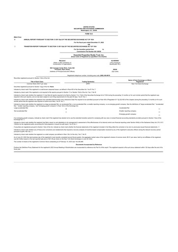 Thumbnail Essential Properties Realty Trust 10-K Annual Report 2022