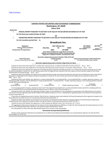 Thumbnail Broadcom 10-K Annual Report 2023