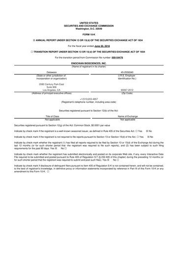 Thumbnail Lunai Bioworks 10-K Annual Report 2018