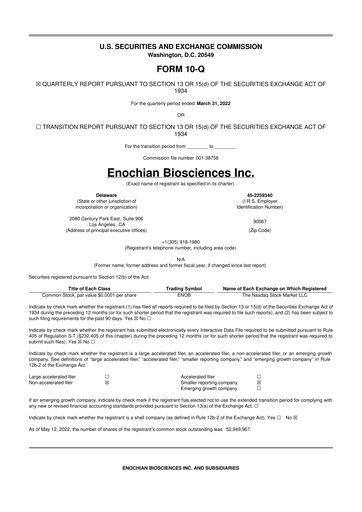 Thumbnail Lunai Bioworks 10-Q Quarterly Report FY2022 