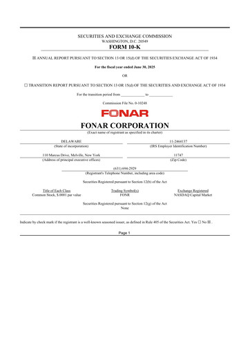 Miniature Fonar Corporation
 10-K Rapport annuel 2025