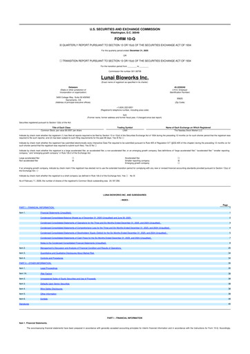 Thumbnail Lunai Bioworks 10-Q Quarterly Report FY2026 