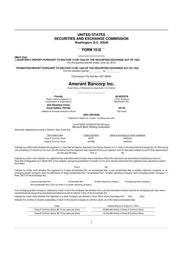 Thumbnail Amerant Bancorp 10-Q Quarterly Report FY2019 