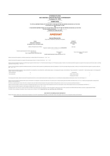 Thumbnail Amerant Bancorp 10-K Annual Report 2022
