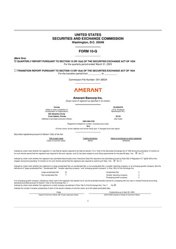 Thumbnail Amerant Bancorp 10-Q Quarterly Report FY2023 