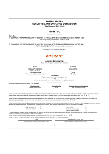 Thumbnail Amerant Bancorp 10-Q Quarterly Report FY2024 