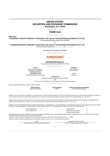 Thumbnail Amerant Bancorp 10-Q Quarterly Report FY2025 